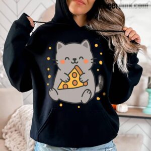 Hoodie Cute Cat Pizza 3