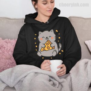 Hoodie Cute Cat Pizza 32