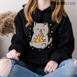 Hoodie Cute Cat Pizza 33
