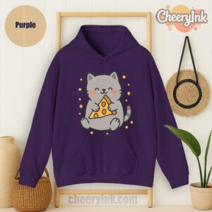 Hoodie Cute Cat Pizza