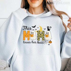 Hoodie Happy Halloween Mama Boo 15