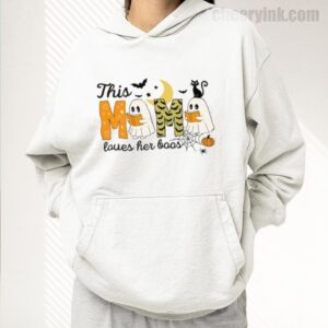Hoodie Happy Halloween Mama Boo 17
