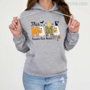 Hoodie Happy Halloween Mama Boo 19