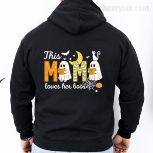 Hoodie Happy Halloween Mama Boo 27