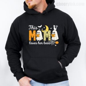 Hoodie Happy Halloween Mama Boo 28