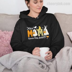 Hoodie Happy Halloween Mama Boo 32