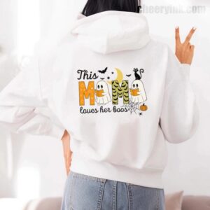 Hoodie Happy Halloween Mama Boo 7