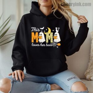 Hoodie Happy Halloween Mama Boo 8