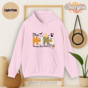 Hoodie Happy Halloween Mama Boo Light