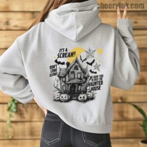Hoodie Happy Halloween Scream House 14