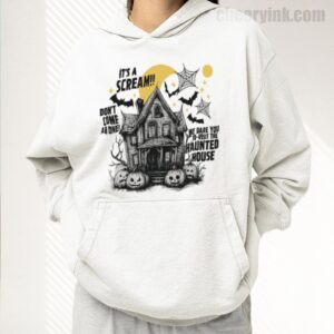 Hoodie Happy Halloween Scream House 17