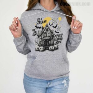 Hoodie Happy Halloween Scream House 19