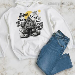 Hoodie Happy Halloween Scream House 34