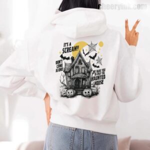 Hoodie Happy Halloween Scream House 7