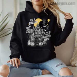 Hoodie Happy Halloween Scream House 8