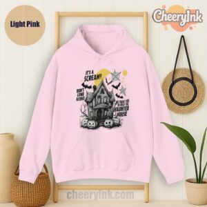 Hoodie Happy Halloween Scream House Light