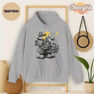 Hoodie Happy Halloween Scream House Sport