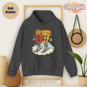 Hoodie Pizza French Fry Dark
