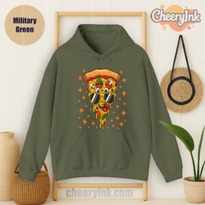 Hoodie Pizza Lover Military