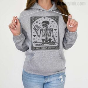 Hoodie Skeleton Pizza Lover 19
