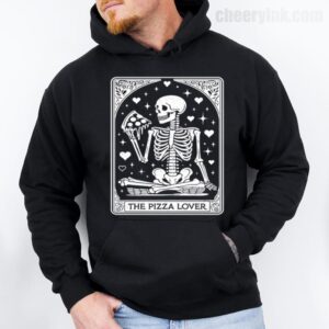 Hoodie Skeleton Pizza Lover 28