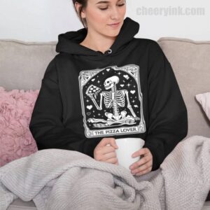 Hoodie Skeleton Pizza Lover 32