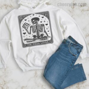 Hoodie Skeleton Pizza Lover 34