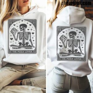 Hoodie Skeleton Pizza Lover 5