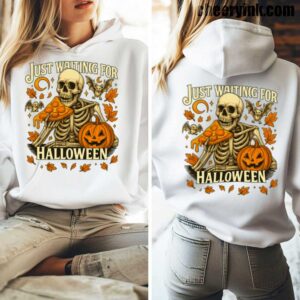 Hoodie Skeleton Pizza Lover Halloween 5