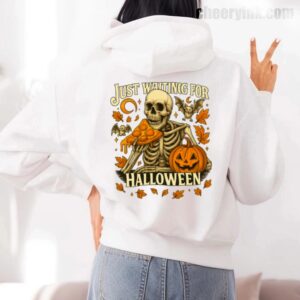 Hoodie Skeleton Pizza Lover Halloween 7