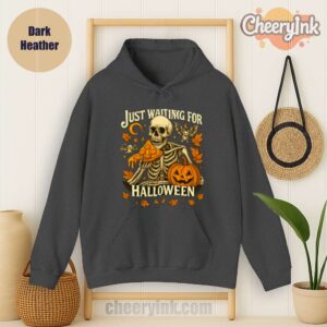 Hoodie Skeleton Pizza Lover Halloween Dark