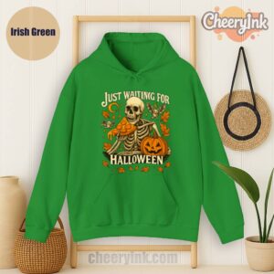 Hoodie Skeleton Pizza Lover Halloween Irish