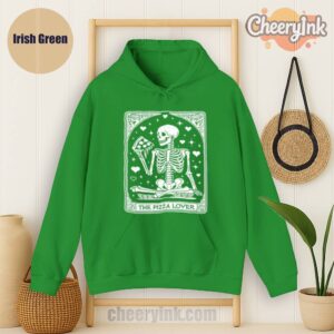 Hoodie Skeleton Pizza Lover Irish