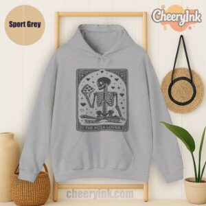 Hoodie Skeleton Pizza Lover Sport