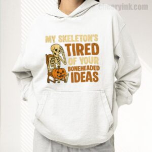 Hoodie Skeleton S Tired 17