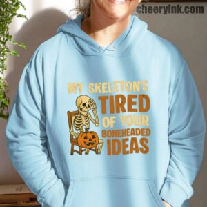 Hoodie Skeleton S Tired 18