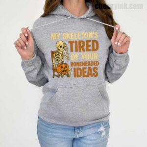 Hoodie Skeleton S Tired 19