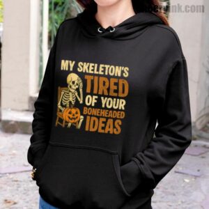 Hoodie Skeleton S Tired 20