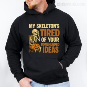 Hoodie Skeleton S Tired 28