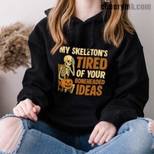 Hoodie Skeleton S Tired 33