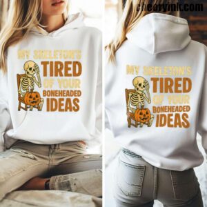 Hoodie Skeleton S Tired 5