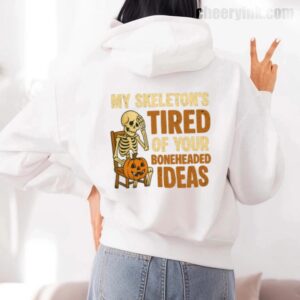 Hoodie Skeleton S Tired 7