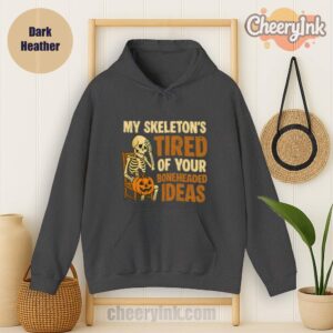 Hoodie Skeleton S Tired Dark
