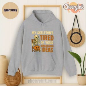 Hoodie Skeleton S Tired Sport