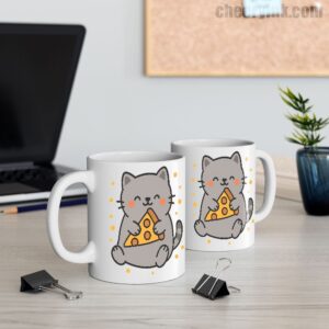 Mug Cute Cat Pizza 11