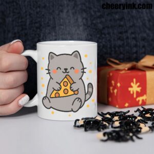 Mug Cute Cat Pizza 2