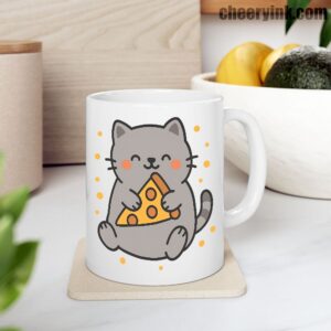 Mug Cute Cat Pizza 9