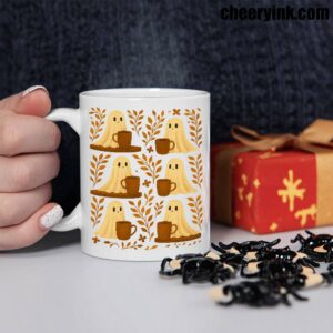 Mug Cute Ghosts Coffee 2