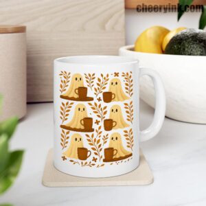 Mug Cute Ghosts Coffee 9