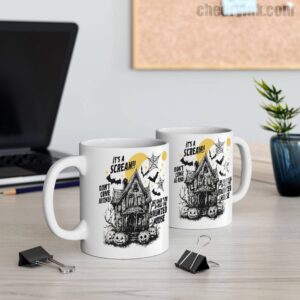 Mug Happy Halloween Scream House 11